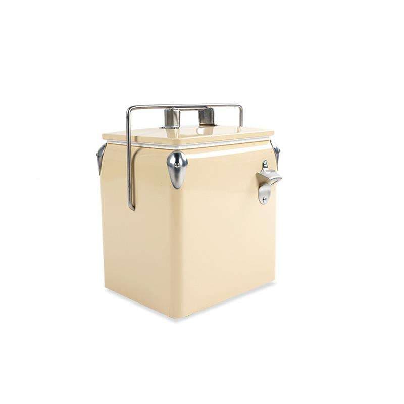 キャンプ用品  レトロ風ポータブル保冷箱