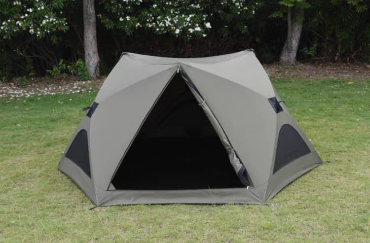 キャンプ用品  山岳パノラマ ワンタッチドーム型テント