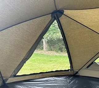 キャンプ用品  山岳パノラマ ワンタッチドーム型テント