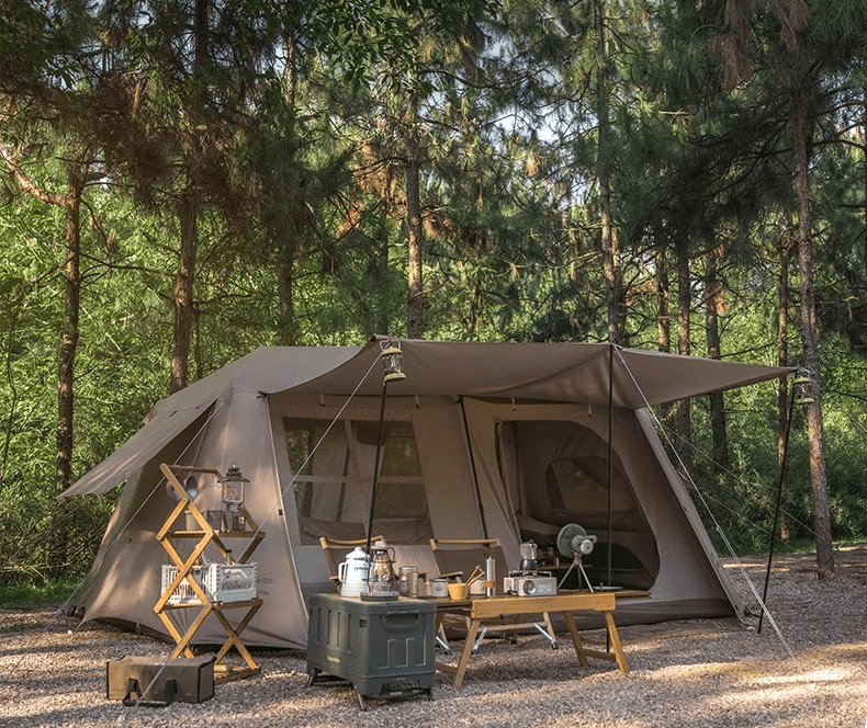 キャンプ用品 自動展開式快適キャンプテント