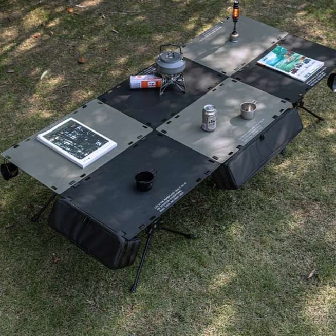 キャンプ用品  折りたたみ式多機能キャンプテーブル