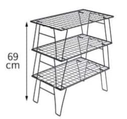 キャンプ用品 軽量折りたたみラック 3セット 天板付き キャンプテーブル