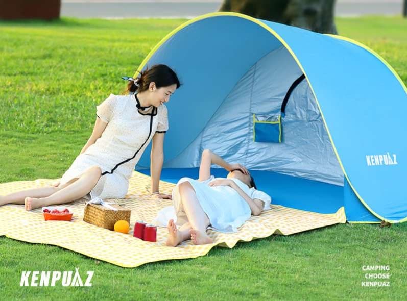 キャンプ用品 自動展開式ポップアップテント