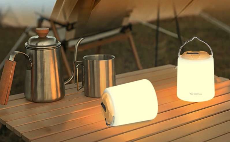 キャンプ用品 柔らかな灯りのLEDキャンプランタン