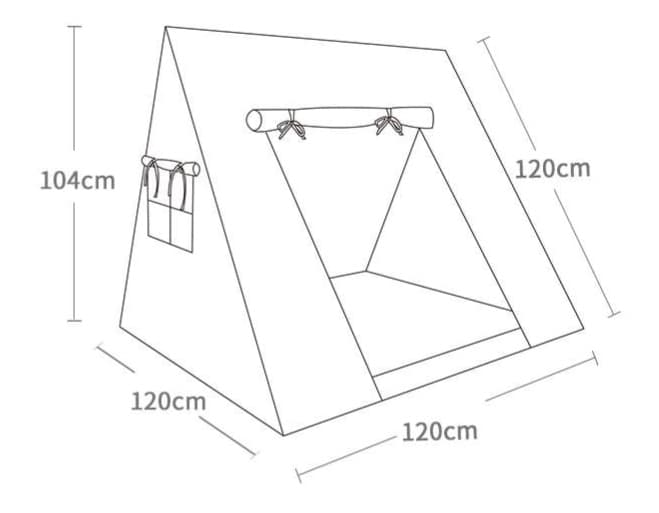 キャンプ用品 お子様の秘密基地 三角テント