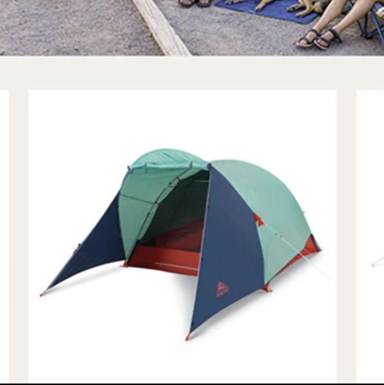 キャンプ用品  快適ベースキャンプ4人用ドーム型テント