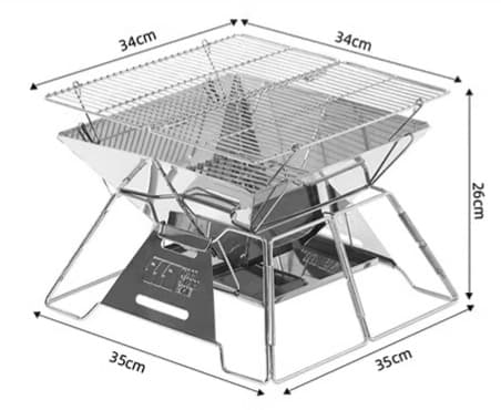 キャンプ用品 多機能アウトドア焚き火台 コンパクト折りたたみ式