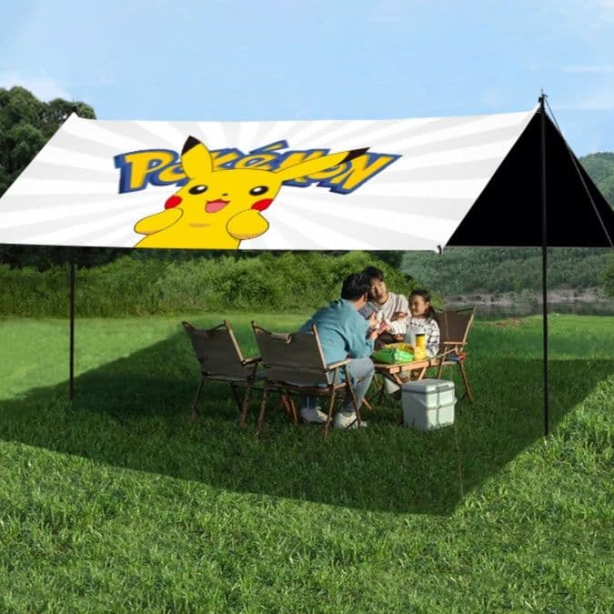 キャンプ用品 ポケット怪獣 日除け涼感タープ