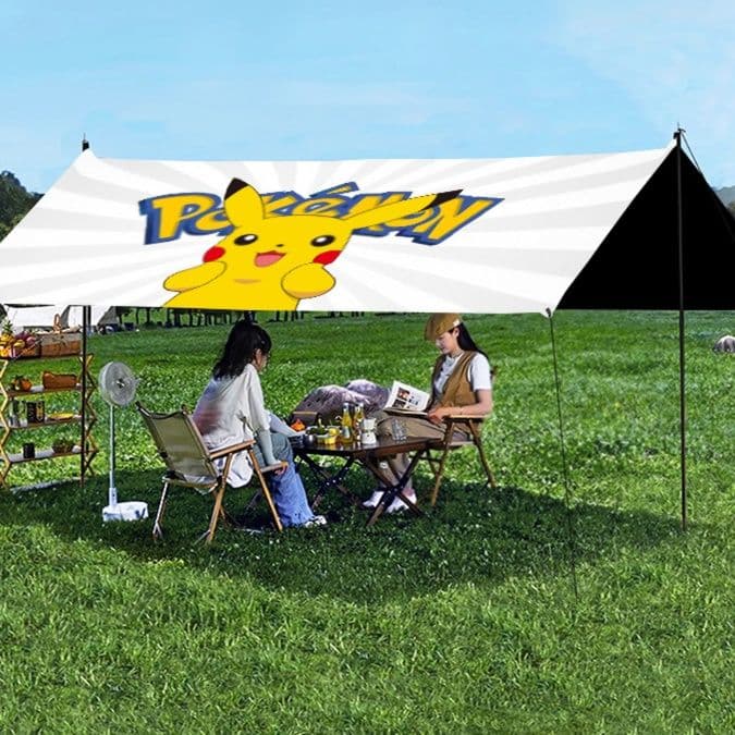 キャンプ用品 ポケット怪獣 日除け涼感タープ