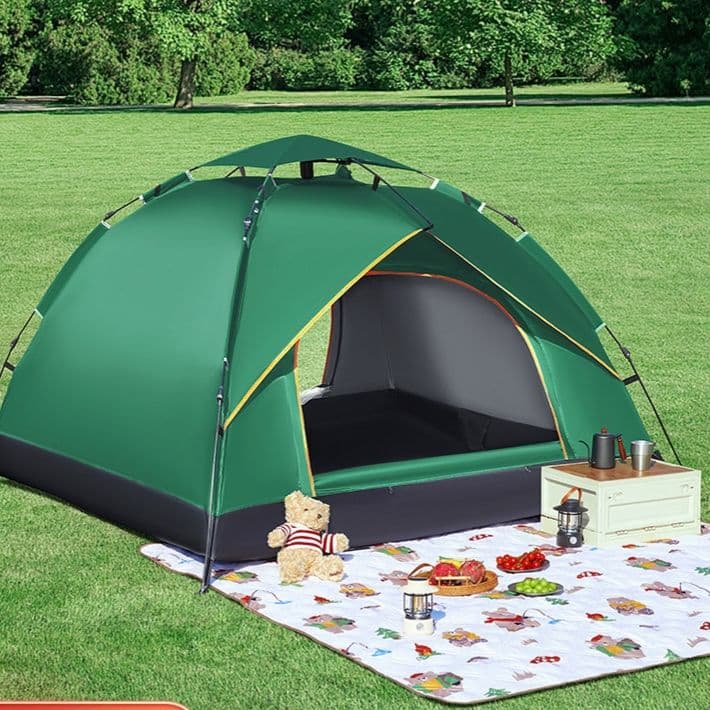 キャンプ用品 かんたん自動開閉キャンプドーム