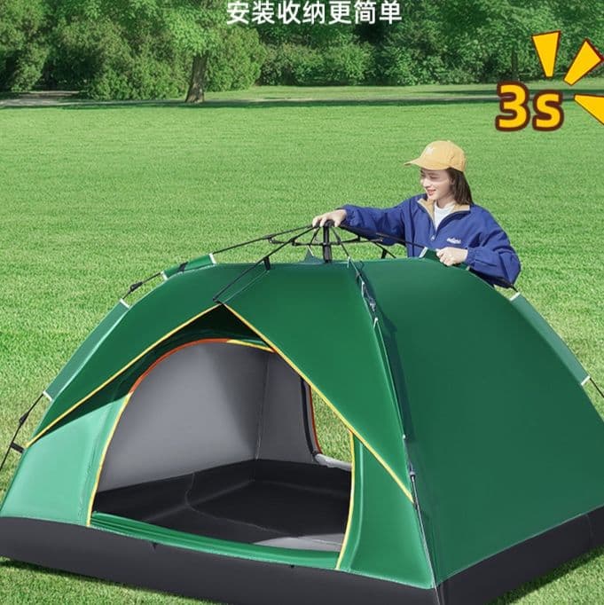 キャンプ用品 かんたん自動開閉キャンプドーム
