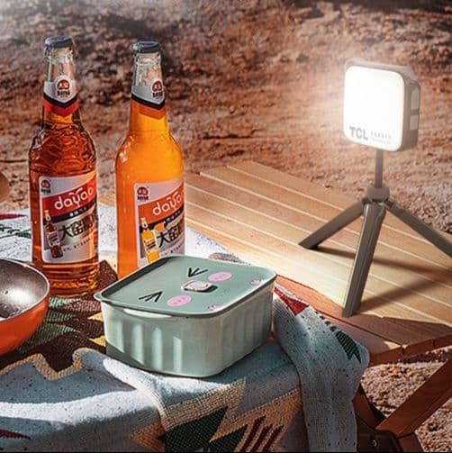 キャンプ用品 コンパクト四角形高輝度ランタン