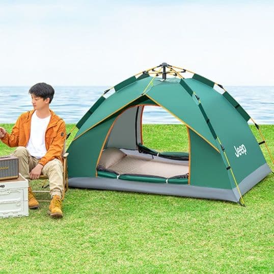 キャンプ用品 自動開閉式アウトドア快適テント
