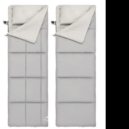 キャンプ用品 ペア連結式コンパクト寝袋