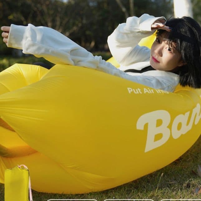 キャンプ用品 ゆったり空気注入式リラックスソファ