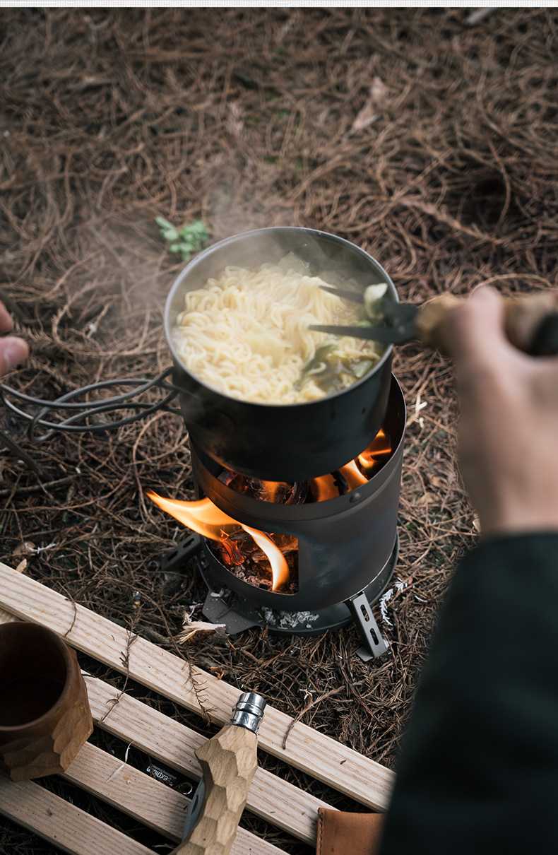 キャンプ用品 コンパクト焚き火クッカー
