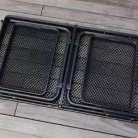 キャンプ用品 二段式網目構造折りたたみキャンプテーブル