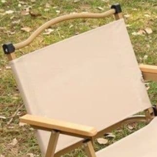 キャンプ用品 軽量折りたたみ式木製フレーム携帯キャンプチェア