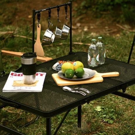 キャンプ用品 軽量折りたたみ式メッシュキャンプテーブル