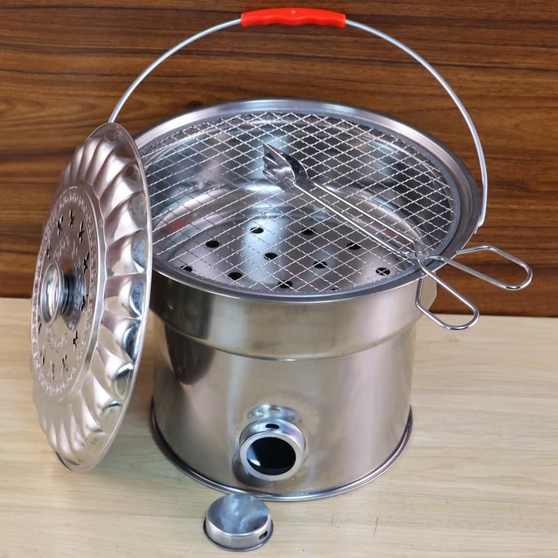 キャンプ用品 折りたたみ式 缶型焚き火台