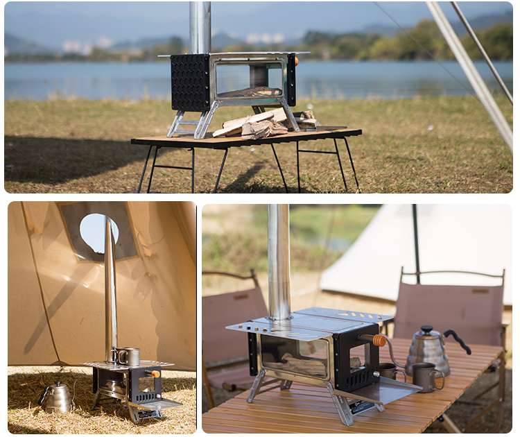 キャンプ用品  コンパクト折りたたみ式キャンプ焚き火台