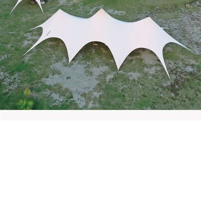 キャンプ用品  多角形スターシェイプ アウトドアタープ