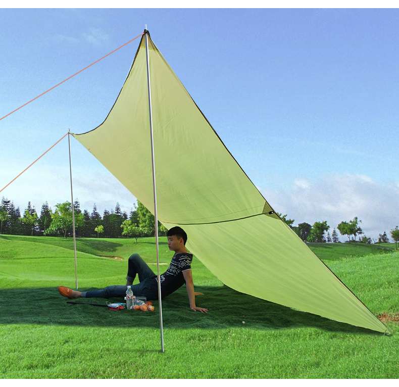 キャンプ用品 アウトドア日よけ軽量タープ