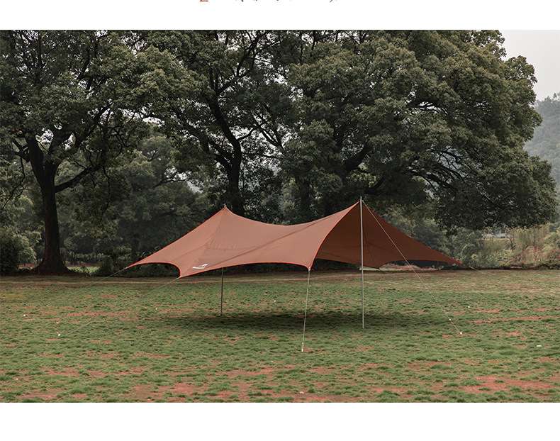 キャンプ用品 森の中の快適空間タープ