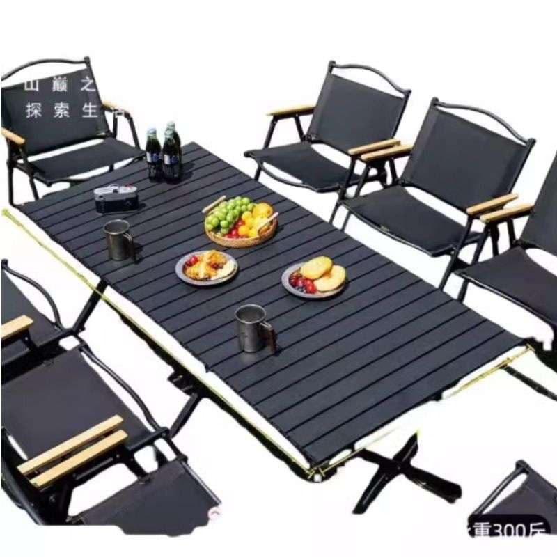 キャンプ用品  折りたたみ式アウトドアテーブルセット