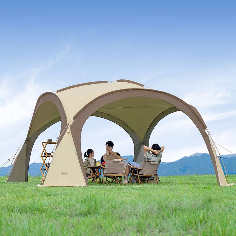 キャンプ用品  大型アーチ式キャンプシェルター