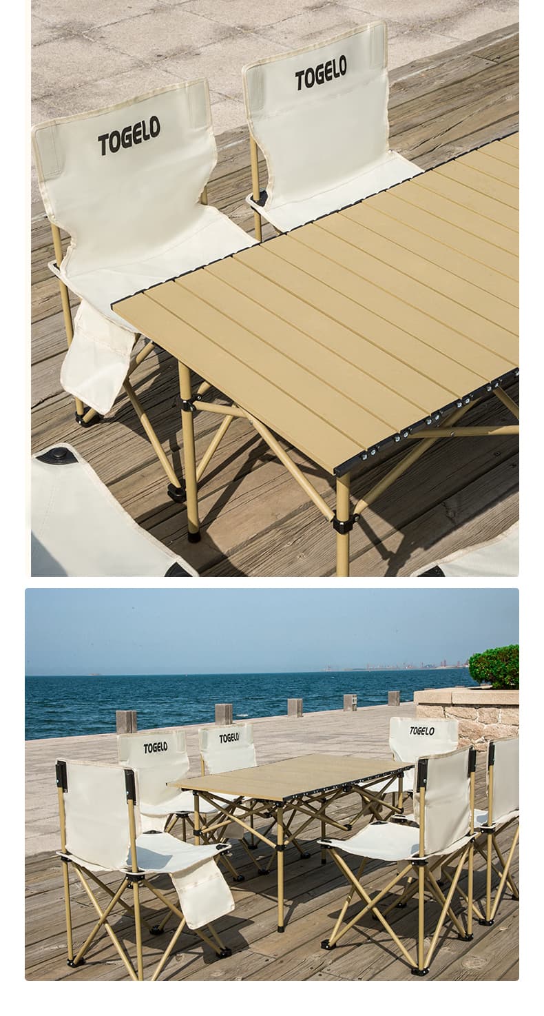 キャンプ用品 ポケット付き折りたたみキャンプチェア
