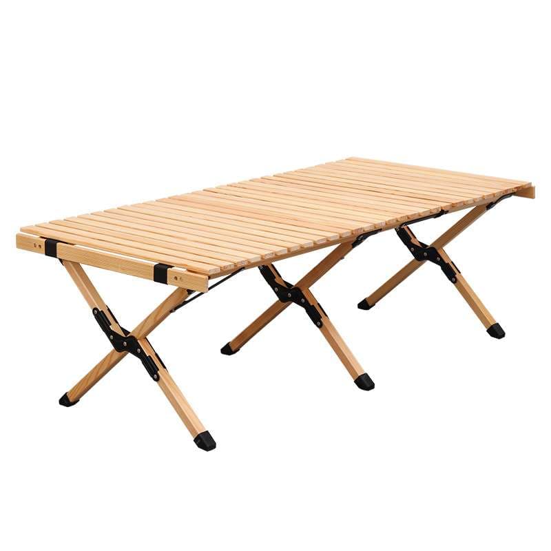 キャンプ用品  折りたたみ式アウトドアウッドテーブル