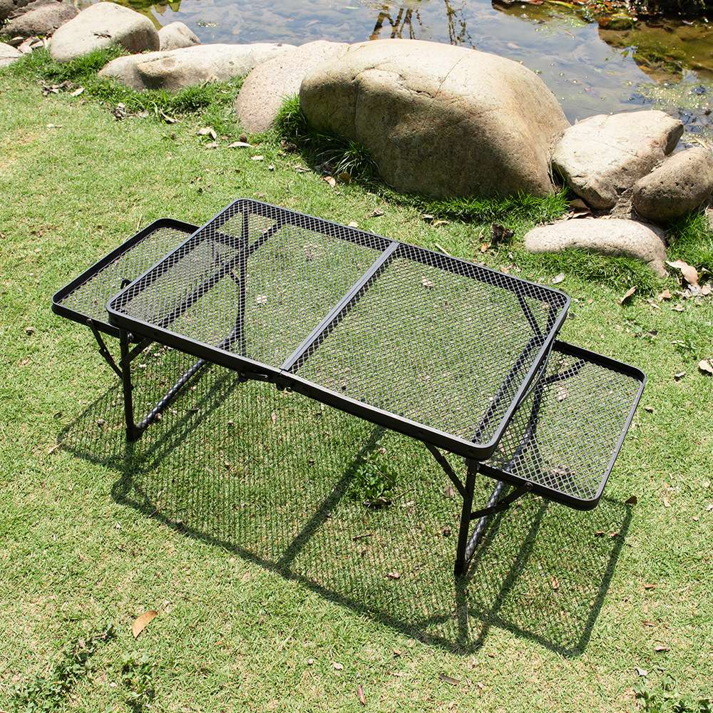 キャンプ用品 折りたたみ式メッシュキャンプテーブル