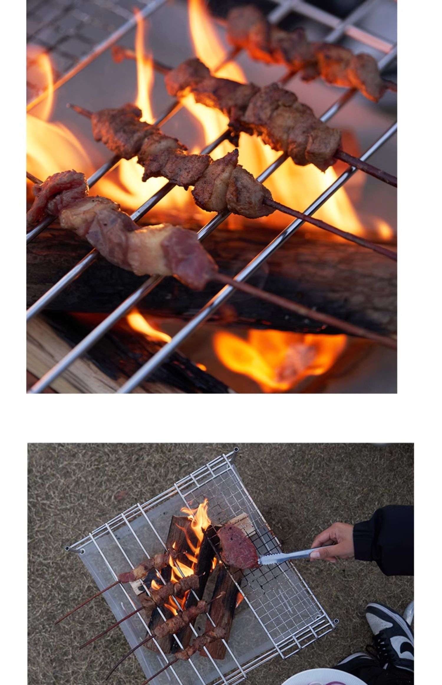 キャンプ用品  折りたたみ式コンパクト焚き火台