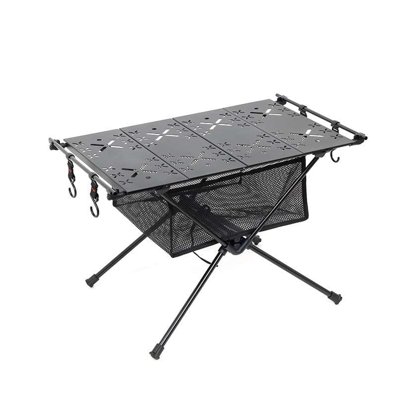 キャンプ用品 多機能折りたたみキャンプテーブル