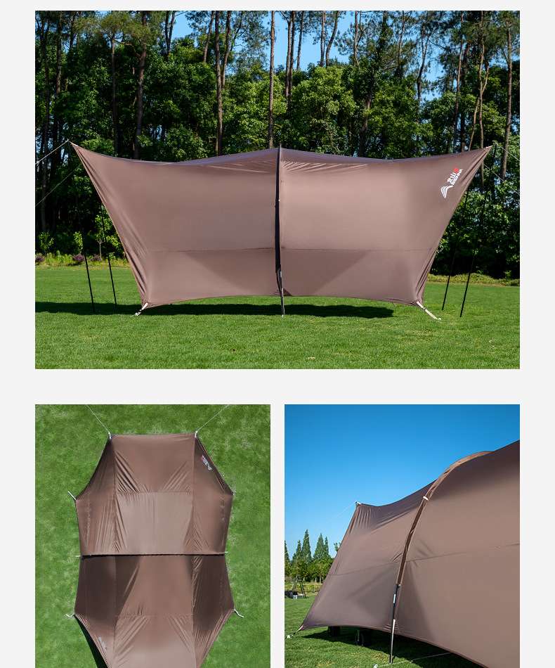 キャンプ用品 多機能ウイングシェルターテント