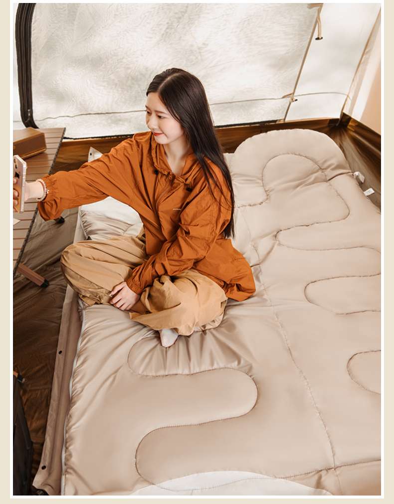 キャンプ用品 ふかふかキャンプ寝袋