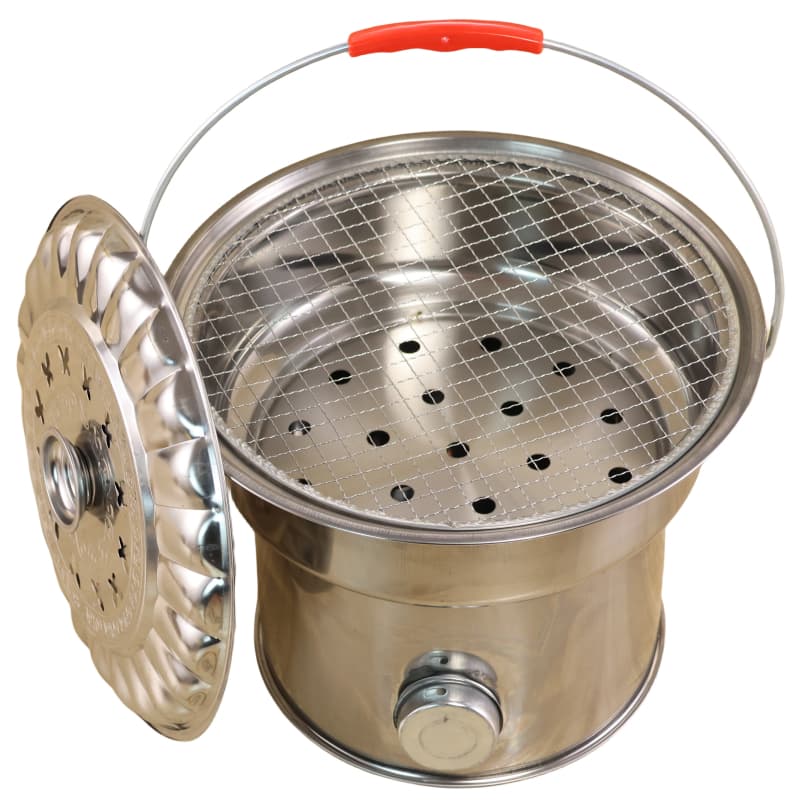 キャンプ用品 折りたたみ式 缶型焚き火台