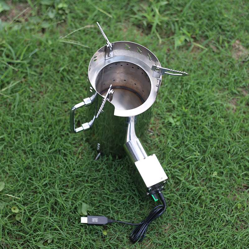 キャンプ用品 電動ファン付き焚き火台ポータブルストーブ