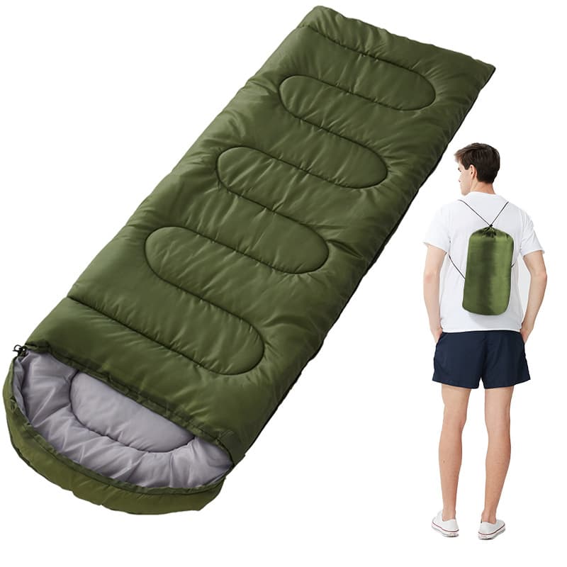 キャンプ用品 軽量携帯式封筒型寝袋