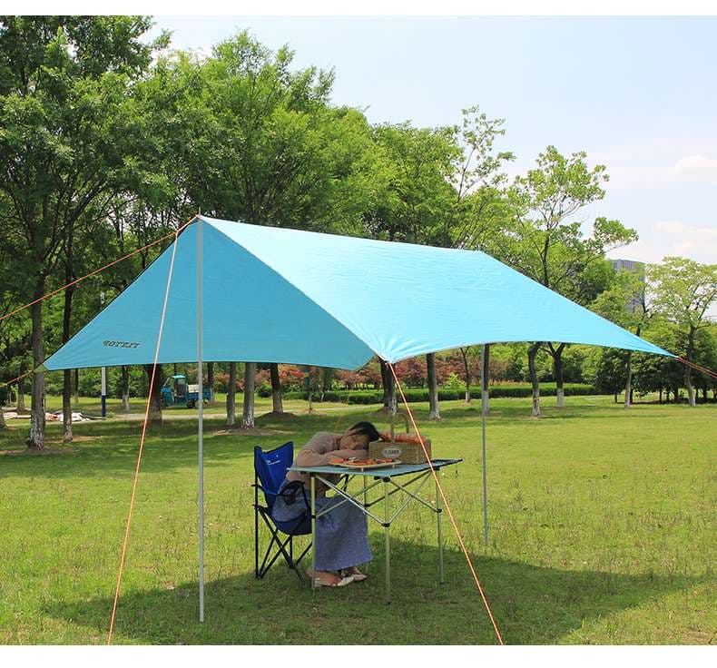 キャンプ用品 アウトドア日よけ軽量タープ
