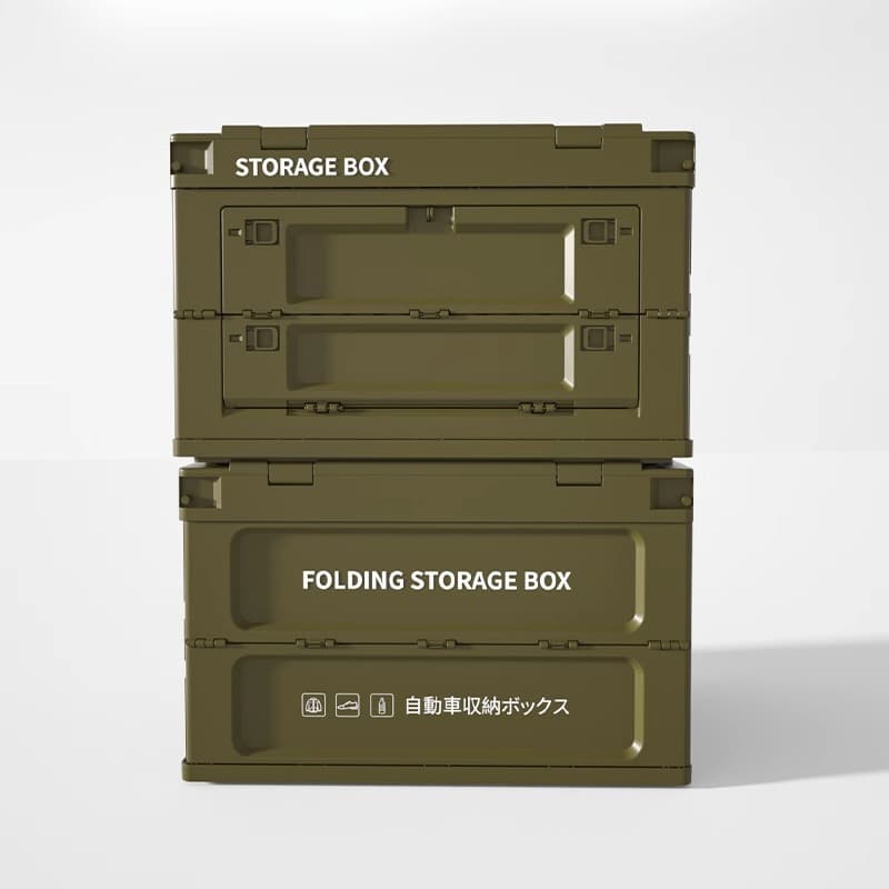 キャンプ用品  ソロキャンプに最適折りたたみ式収納ボックス　
