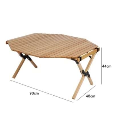 キャンプ用品 野外折りたたみ式木製テーブル