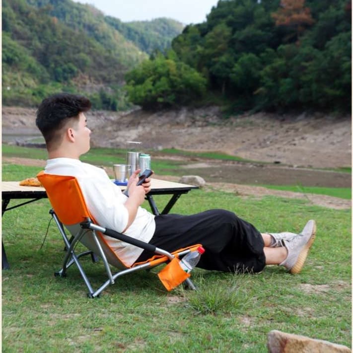 キャンプ用品 折りたたみ式ビーチ・キャンプ用低座椅子