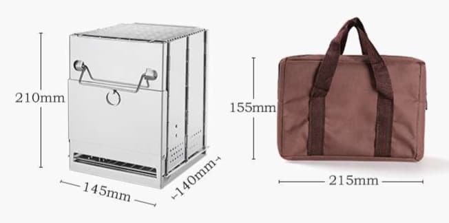 キャンプ用品 折りたたみ式コンパクト焚き火台