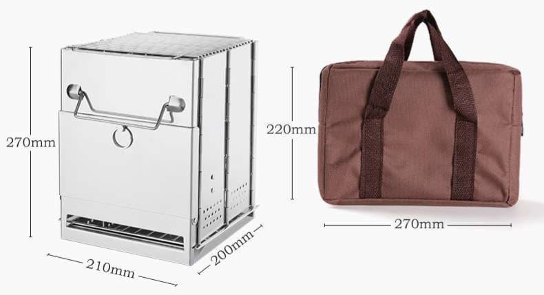 キャンプ用品 折りたたみ式コンパクト焚き火台