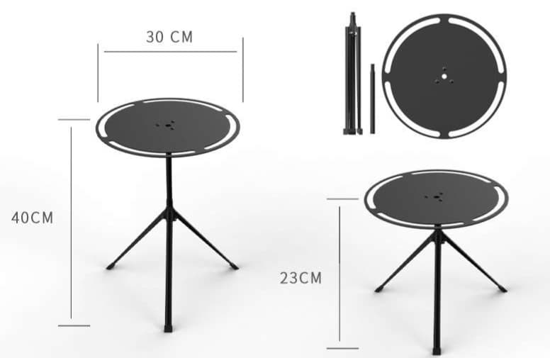 キャンプ用品 多機能キャンプサイドテーブルランプスタンド