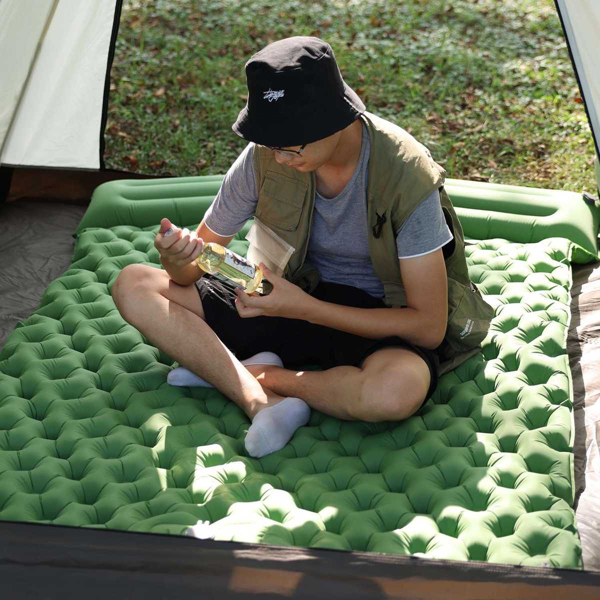 キャンプ用品 ふかふか快適アウトドアマット