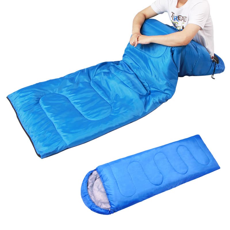 キャンプ用品 封筒型寝袋 枕付き コンパクト 通気性 撥水加工