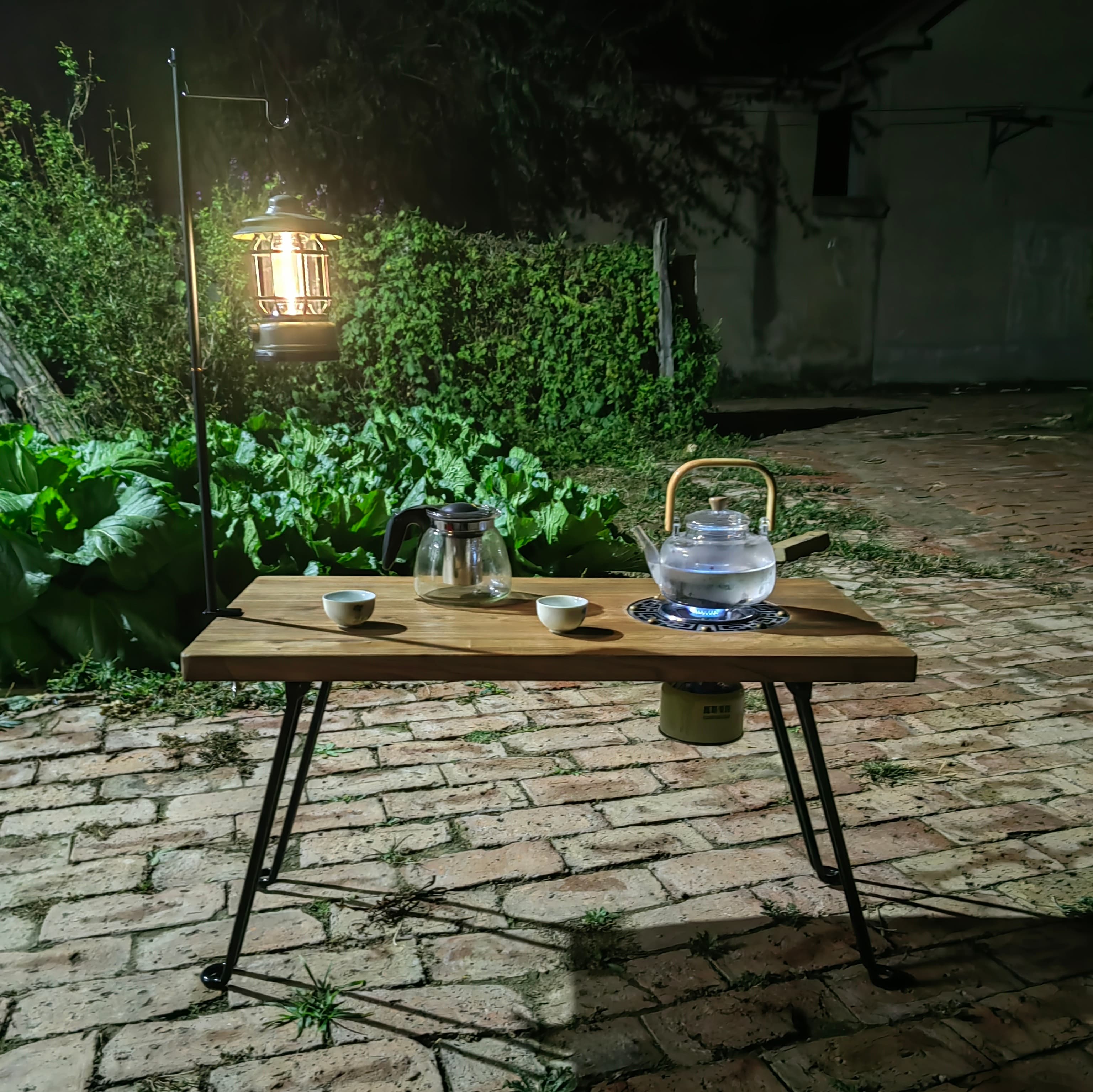 キャンプ用品 野遊び折りたたみ茶卓テーブル